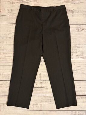 Jos A Bank 100% Wool Tailored Fit Signature Mens 40R Pants Heathered Charcoal